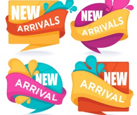 new arrival labels vector
