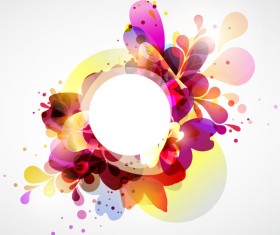 Abstract background with colorful elements vectors 01