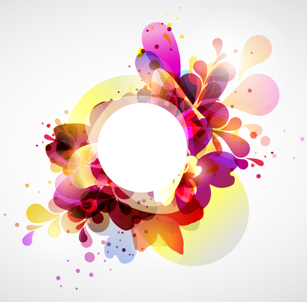 Abstract background with colorful elements vectors 01