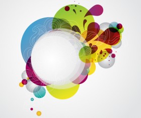 Abstract background with colorful elements vectors 04