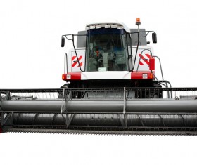 Agricultural harvesters Stock Photo