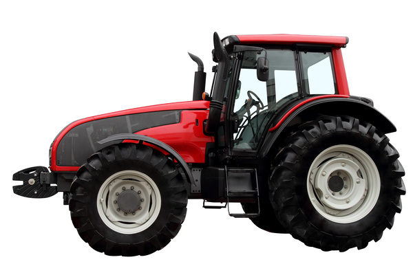 Agricultural tractors Stock Photo