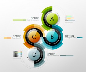 Alphabet option infographic vectors 02