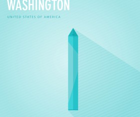 America Vashington monuments vector