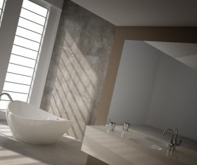 Bathroom design Stock Photo 04