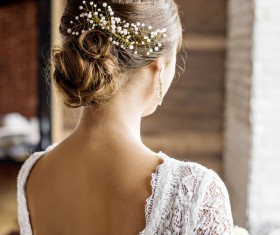 Beautiful bride with pan head HD picture