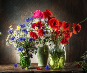 Beautiful flower with vase Stock Photo 04