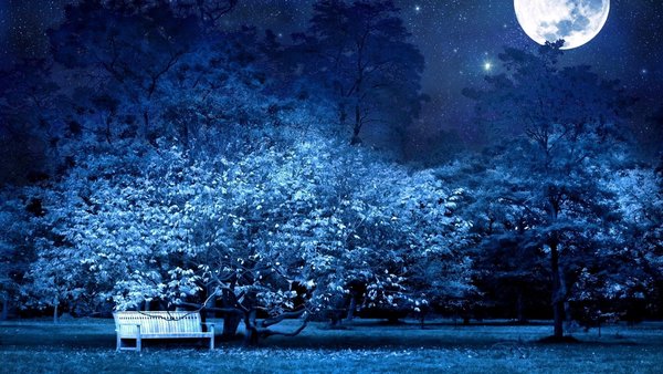 Beautiful night scenery Stock Photo