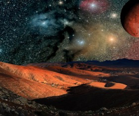 Beautiful planets and planets Stock Photo 01