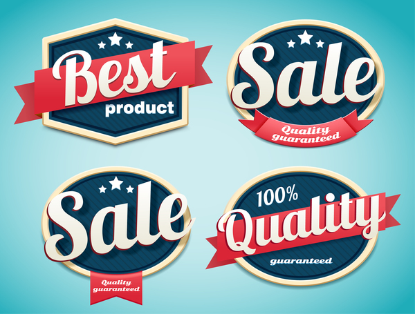 Best product sale labels vector