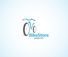 Bike store logo design vectors
