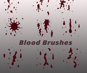 Blood drop photoshop brushes