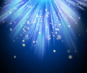 Blue light rays illustration vector 01