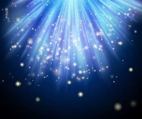 Blue light rays illustration vector 05