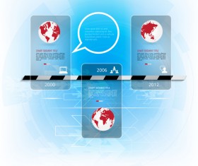 Blue styles infographics creative vector 01