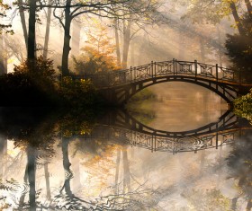 Bridges landscape Stock Photo