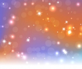 Bright stars light and halation background vector 04