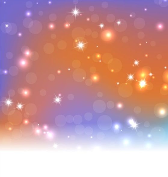 Bright stars light and halation background vector 04