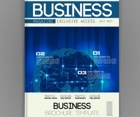 Business brochure template cover design vector 05