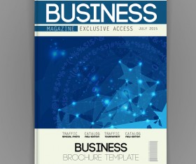 Business brochure template cover design vector 06