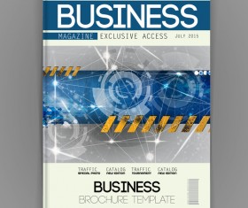 Business brochure template cover design vector 08