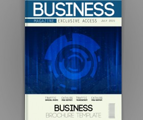 Business brochure template cover design vector 09