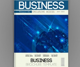 Business brochure template cover design vector 10