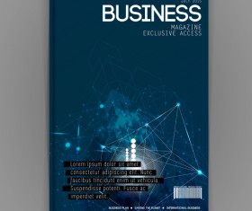 Business brochure template cover design vector 14