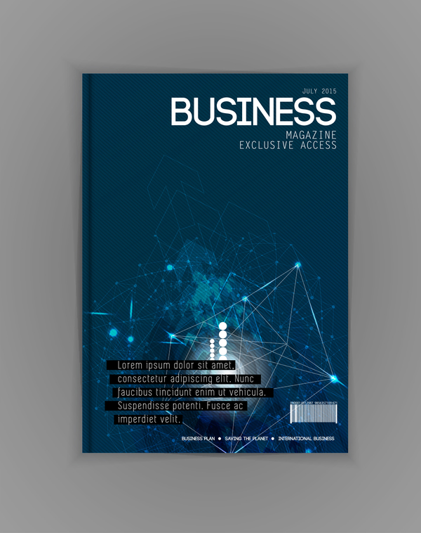 Business brochure template cover design vector 14
