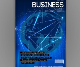 Business brochure template cover design vector 15