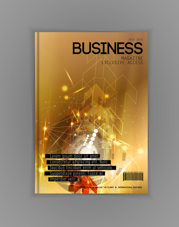 Business brochure template cover design vector 17