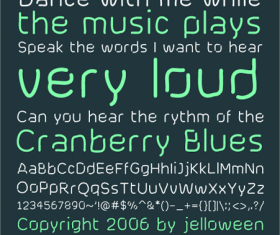 CRANBERRY BLUES Font