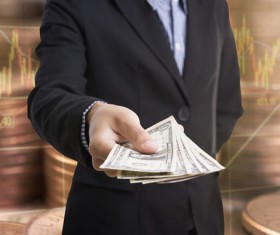 Cash transactions Stock Photo 02