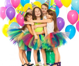 Celebrate the birthday party of the children Stock Photo 01