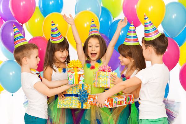 Celebrate the birthday party of the children Stock Photo 06