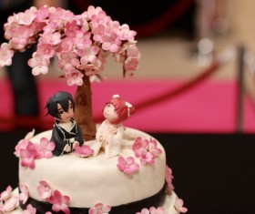 Cherry cake Stock Photo