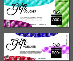 Christmas gift box with vouchers vector 02