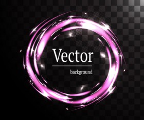 Circle light effect illustration vector 01