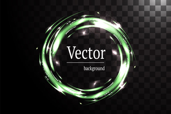 Circle light effect illustration vector 02