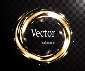 Circle light effect illustration vector 03