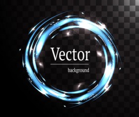 Circle light effect illustration vector 04