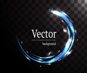 Circle light effect illustration vector 06