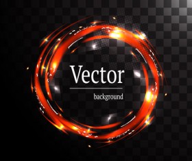 Circle light effect illustration vector 07