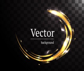 Circle light effect illustration vector 08
