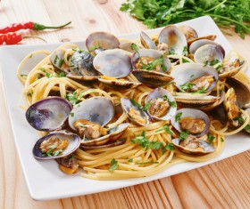 Clam noodles HD picture