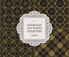 Classical seamless pattern creative vectors set 09
