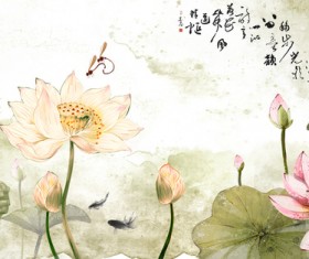 Color ink lotus HD picture