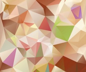 Colored polygon geometric background vector 01