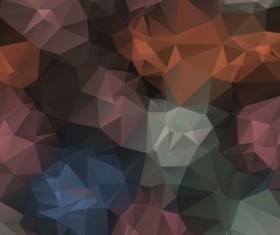 Colored polygon geometric background vector 02