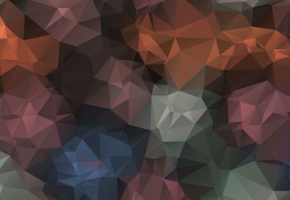Colored polygon geometric background vector 02